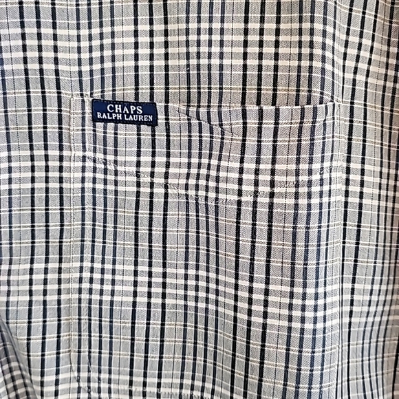 Chaps Ralph Lauren Men's Button Down Shirt, XXL, Blue - Picture 2 of 5